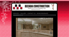 Desktop Screenshot of becadaconstruction.com